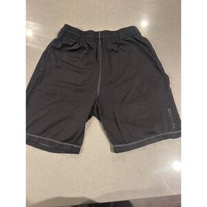 HEAD Mens Athletic Shorts Dark Gray Elastic Waist Drawstring M